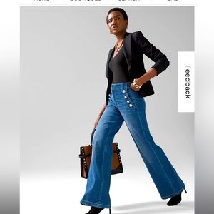 NWT White House Black - Mariner Trouser Jeans Size 4 Regular